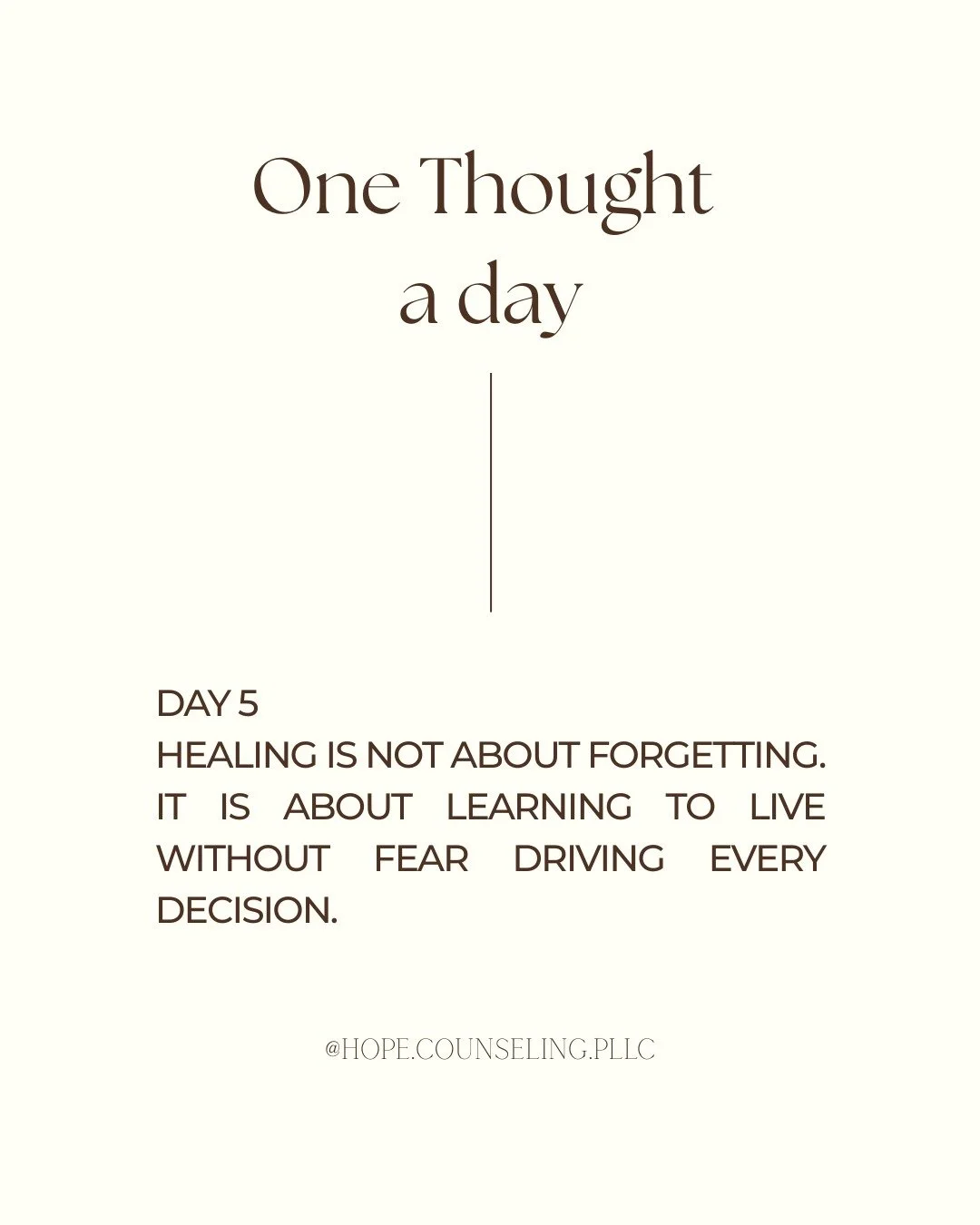 Healing is not about forgetting.
It is about learning to live without fear driving every decision.
⠀⠀⠀⠀⠀⠀⠀⠀⠀
You are allowed to grow beyond the things that once protected you. Healing doesn&rsquo;t erase your past&mdash;it simply gives you the tools 