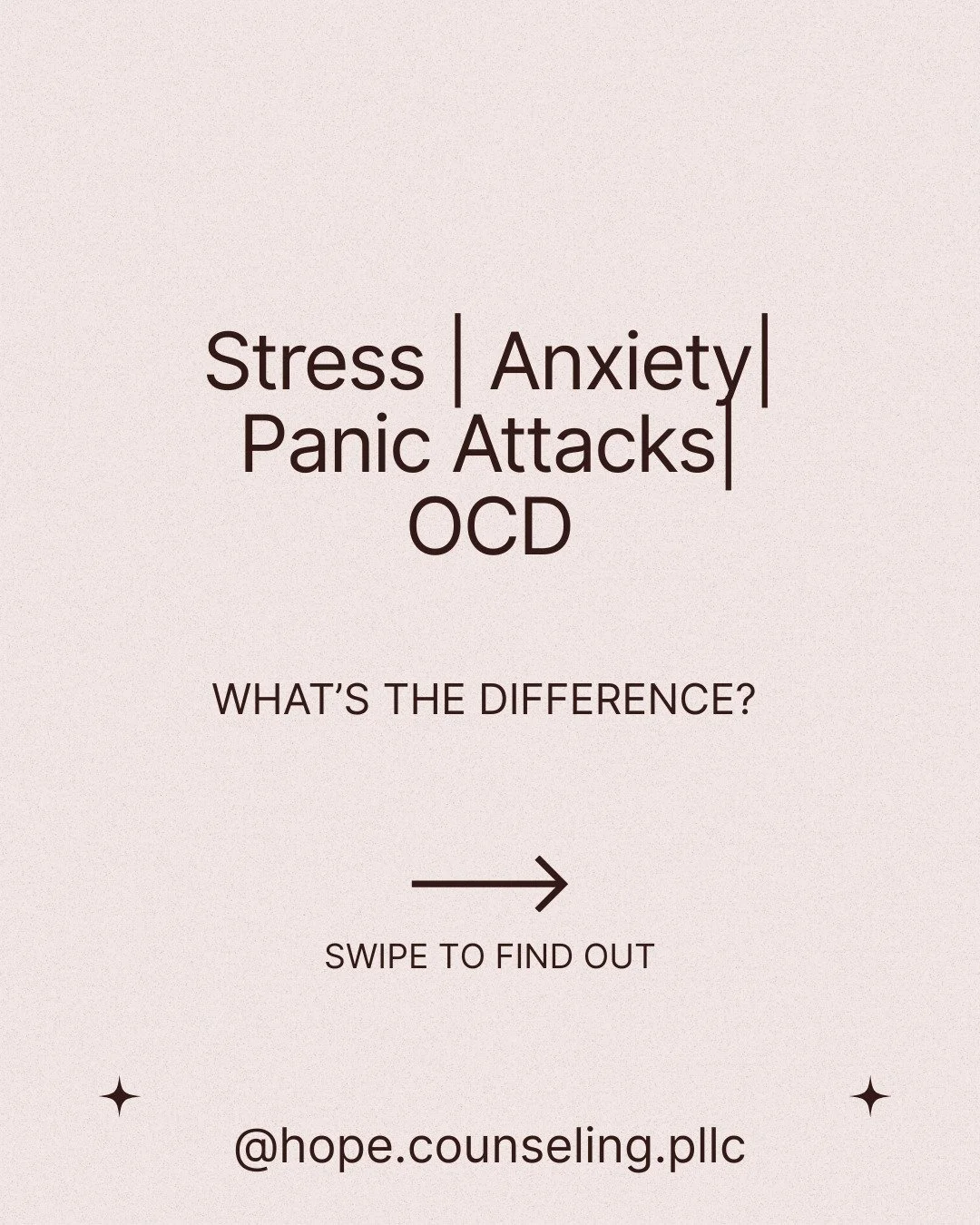 Stress, anxiety, panic attacks, and OCD are often talked about like they&rsquo;re the same thing&mdash;but they&rsquo;re not. 🧠

Each one shows up differently, overlaps in unique ways, and requires different support. Understanding the difference is 