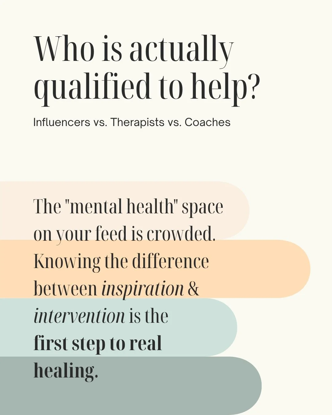 Let&rsquo;s clear up the confusion. 

There is a huge difference between a 60-second video that makes you feel "seen" and a 50-minute clinical session designed to help you heal.

While we love that social media is destigmatizing mental heal