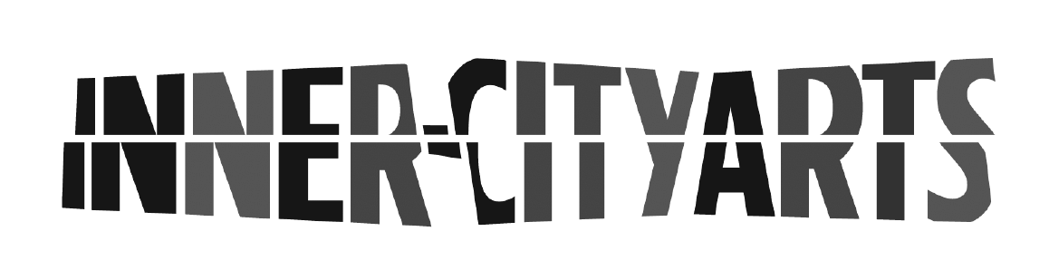 Distorted black and gray text that reads "United States Inner City Arts".