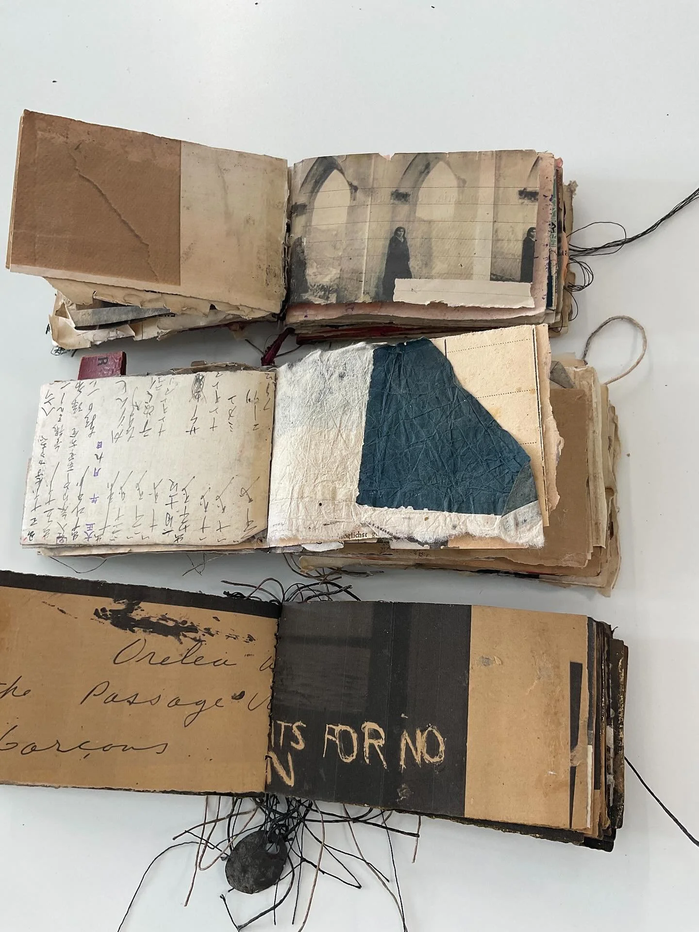 .
.
A set of 3&rdquo; x 2&rdquo; handmade books 

Antique ephemera, mixed media
.
.
#bookart #collage #handmadebook #handmadejournal #artistbook #mixedmedia #mixedmediaartist #ephemera #antiquebooks #antiquepaper #grungejournal #vintagefabric #ecodye