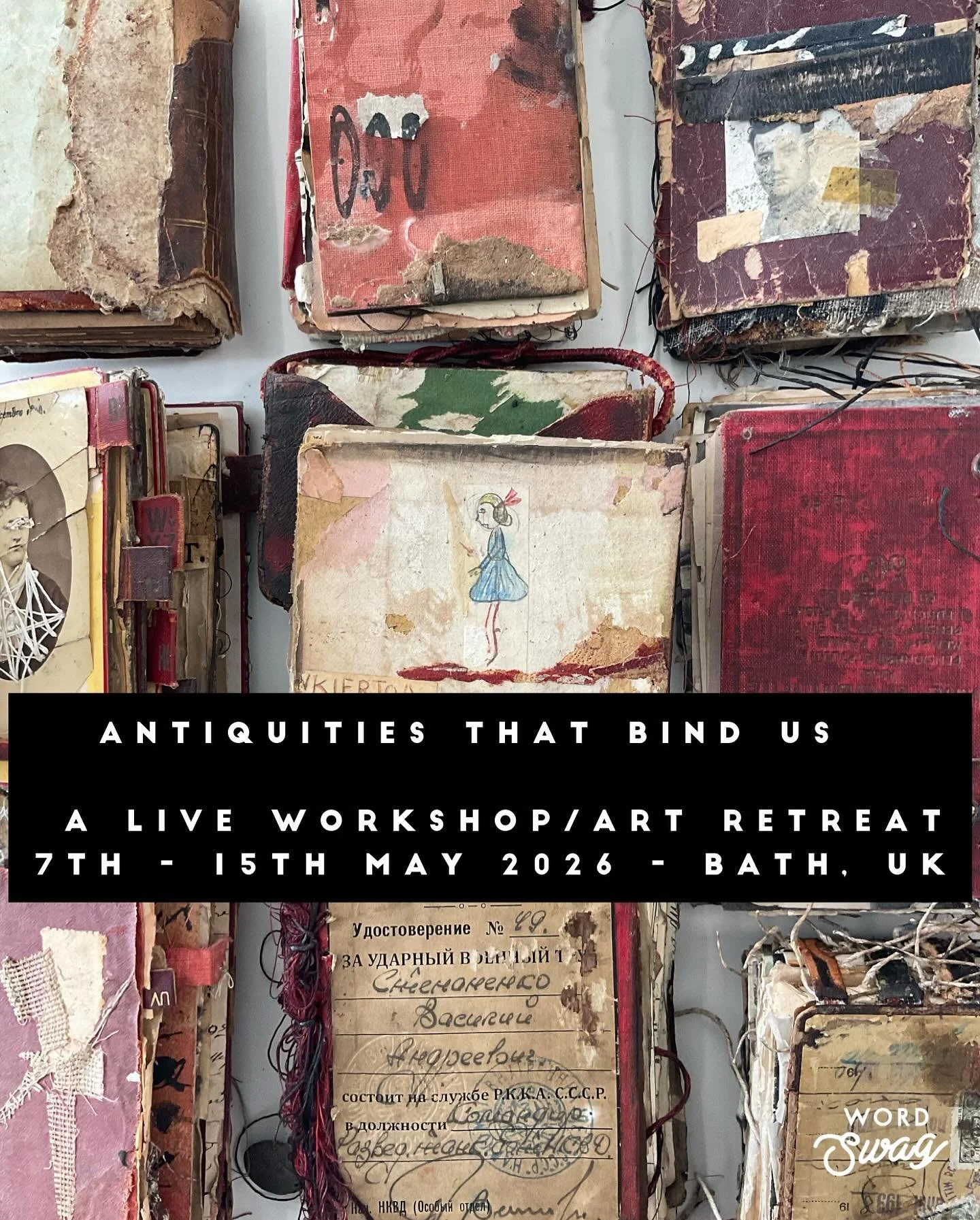 .
.
ANTIQUITIES THAT BIND US

REGISTRATION OPEN&hellip;.Limited spaces

Will you come join me and my books in the glorious UNESCO world heritage City of Bath in Somerset, UK in collaboration with @bellissimaartescapes for an amazing mixed media/vinta