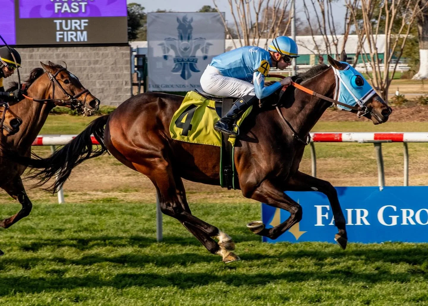 Restore🇫🇷 never looked back. Gate to wire at the Fair Grounds with @fgeroux aboard! 

📸: @hodgesracingphotography