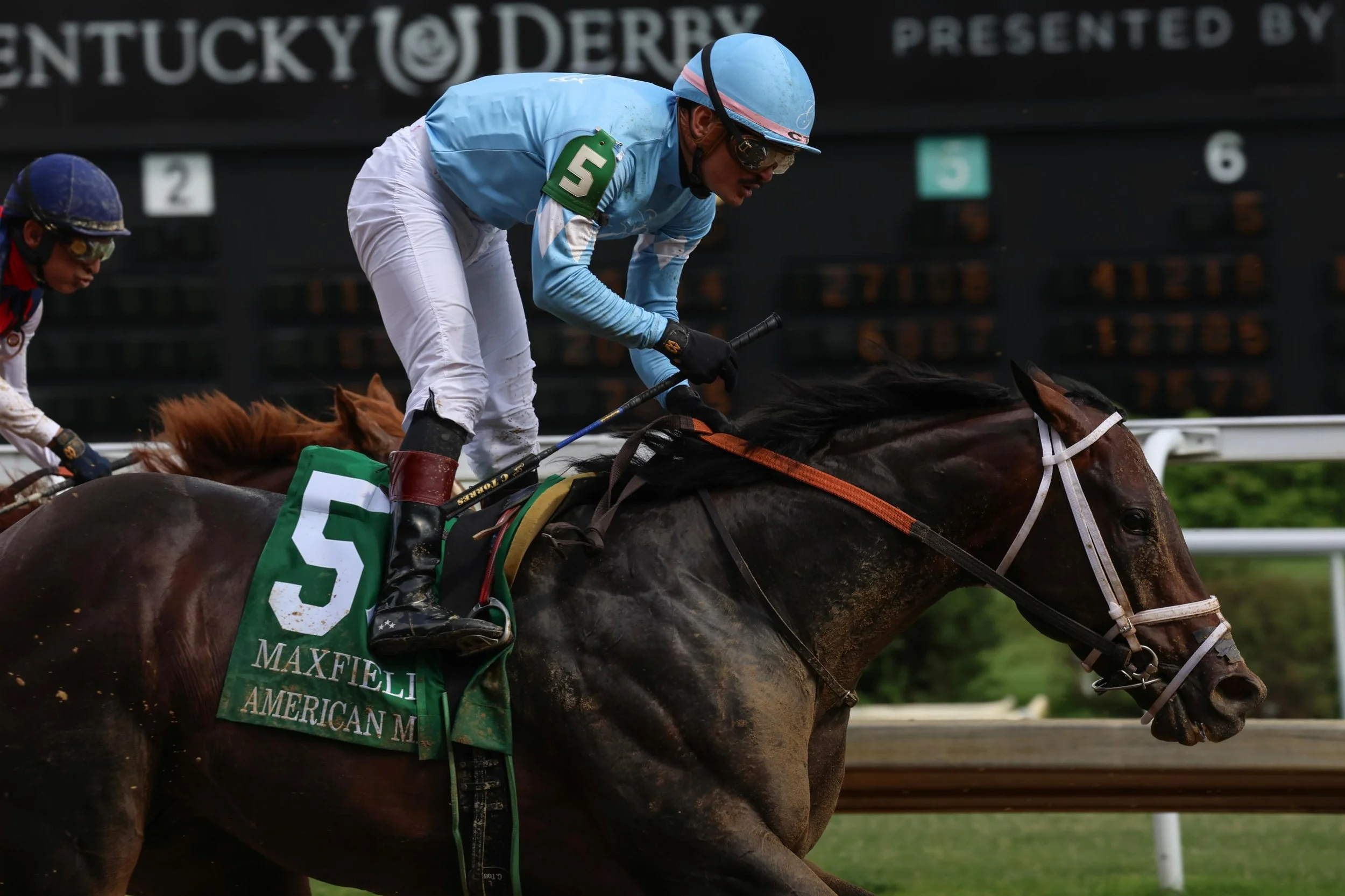 American Man took another step forward in his graded stakes debut, finishing second to a game Deep Flame. 

📸: @owneycreative