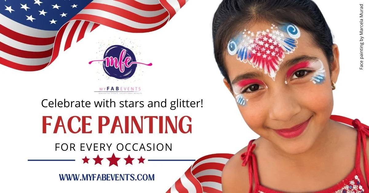 4th of July face Painting 