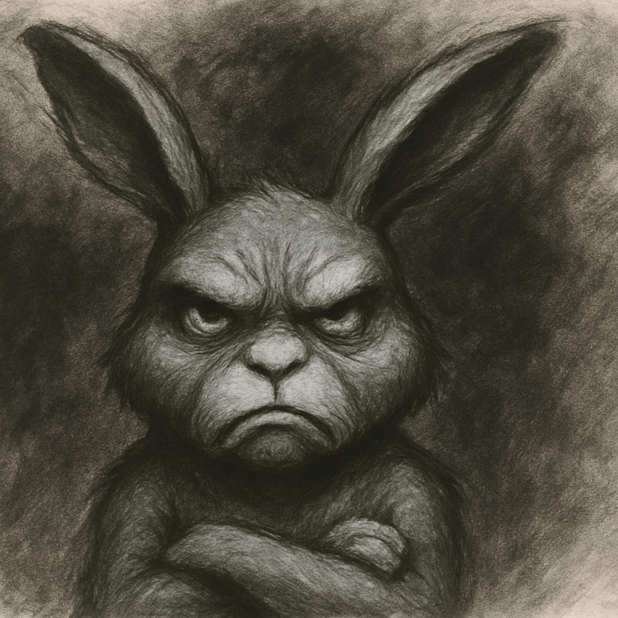 Der Neid – Künstler Hasen Oster Special – 25 x 25 cm