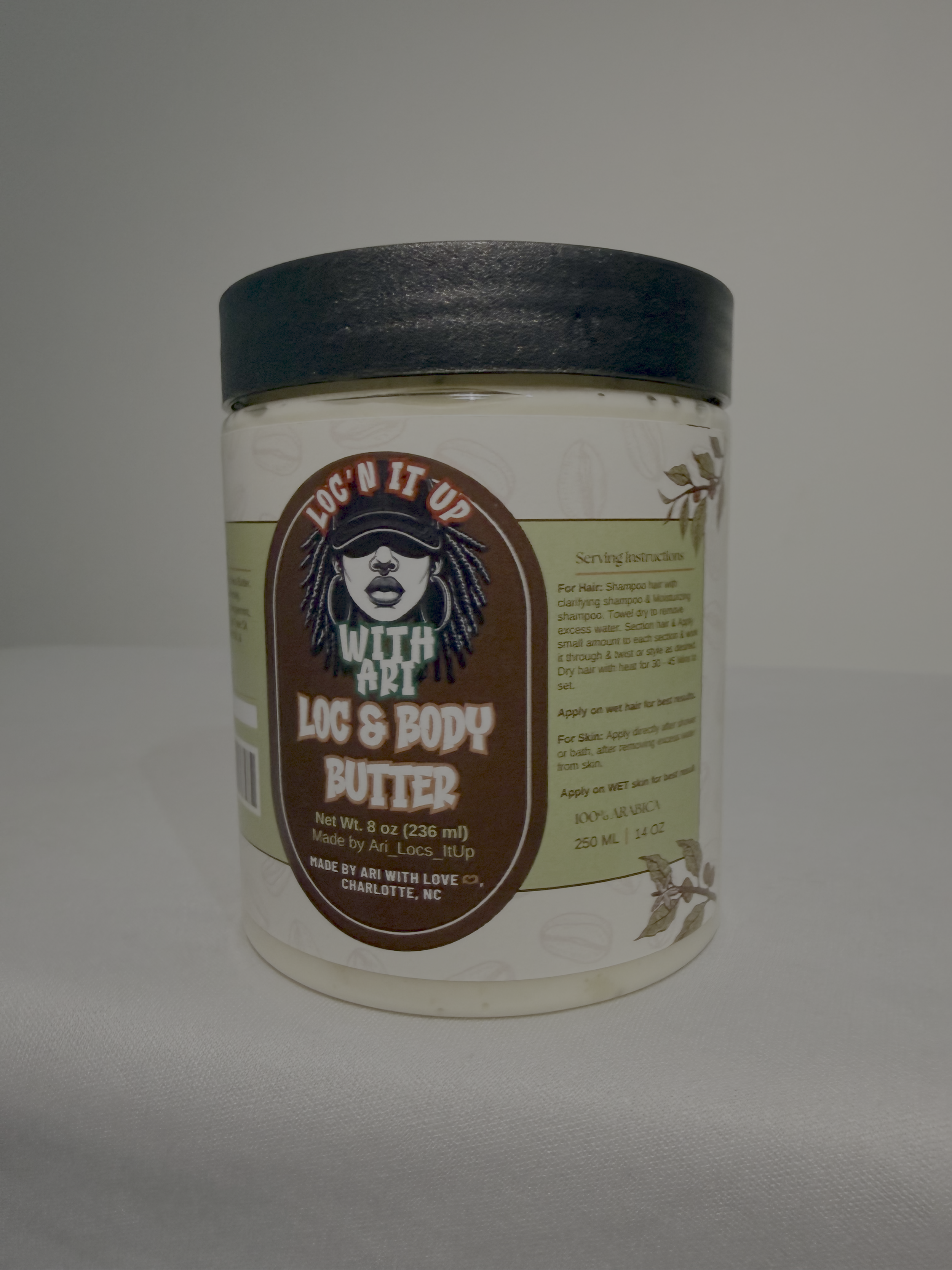 8oz LOC AND BODY BUTTER