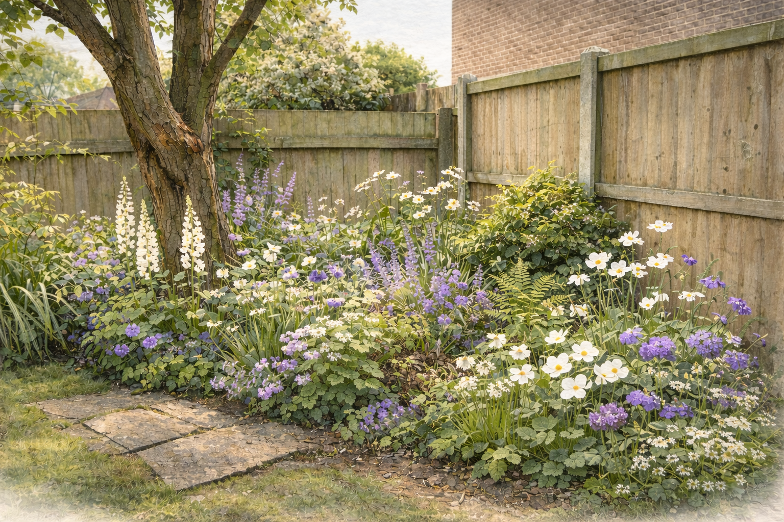 Suburban Woodland Border