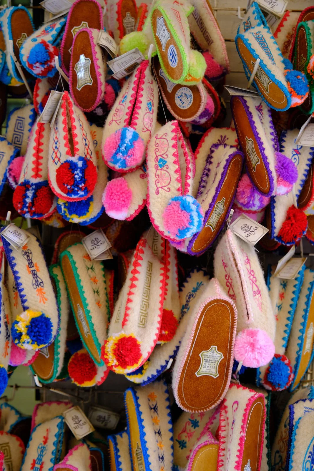 Tsarouchi Woolen Slippers-Corfu