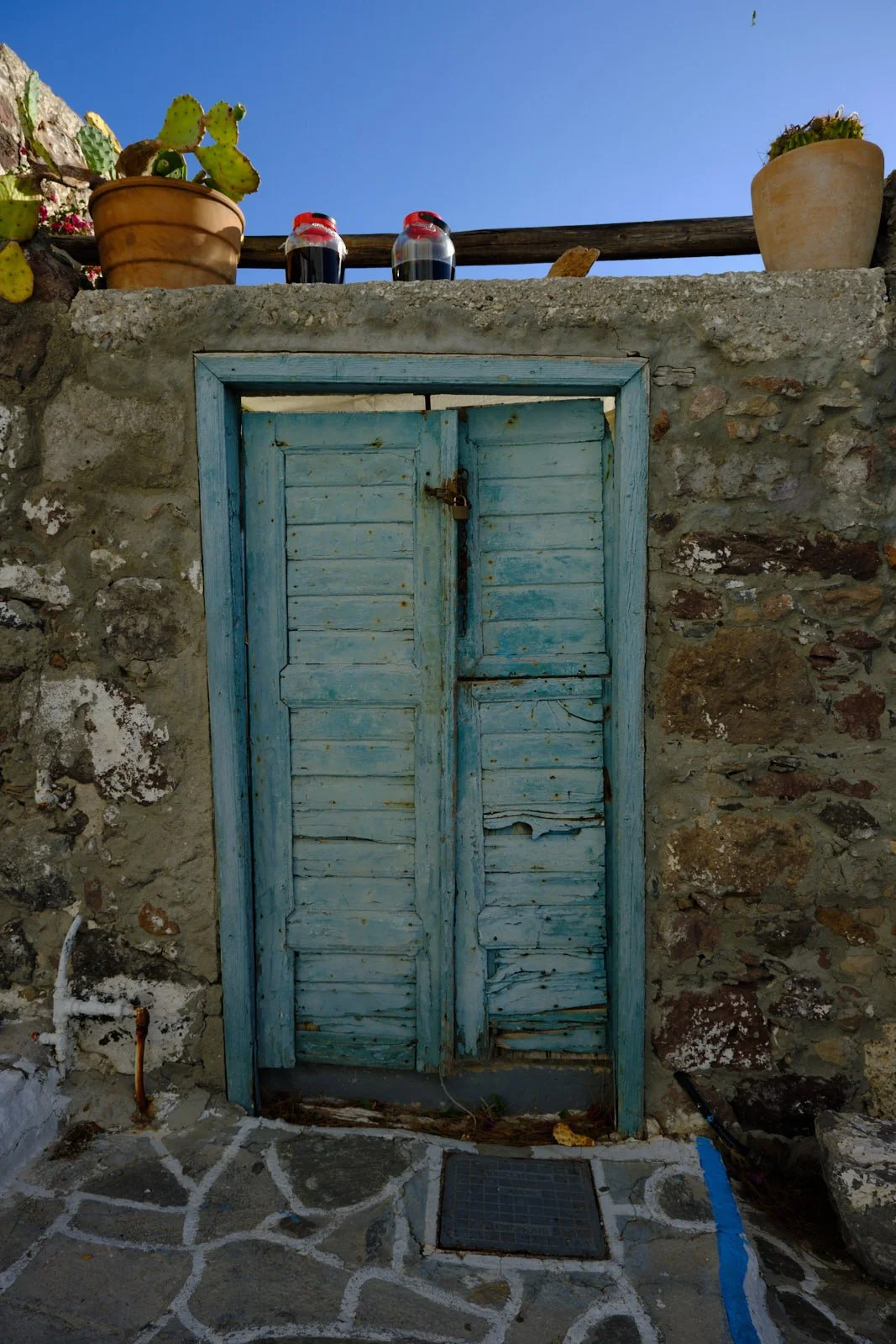 Green Door of Santorini