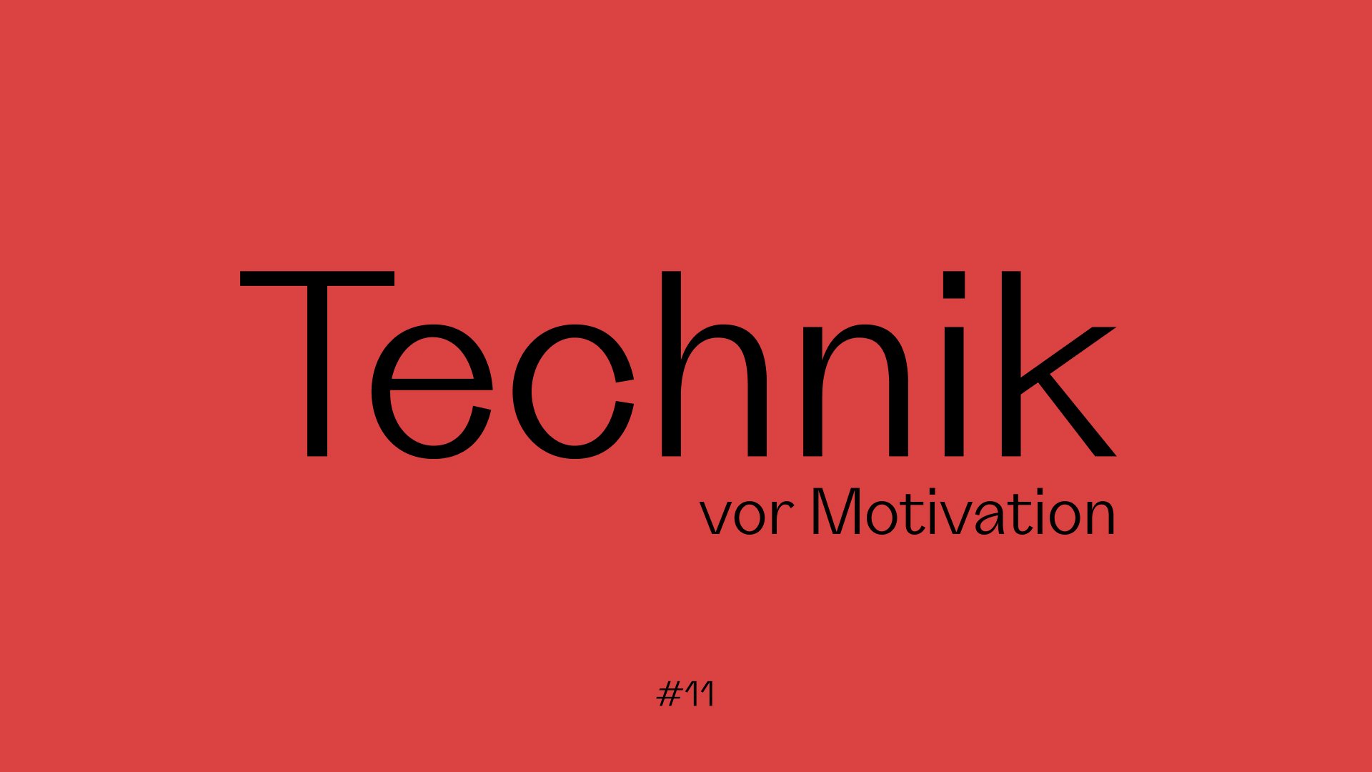Warum klare Technik wichtiger ist als Motivation