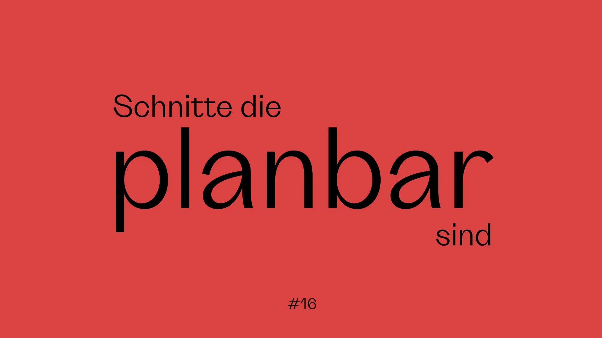 Warum gute Schnitte planbar sein müssen