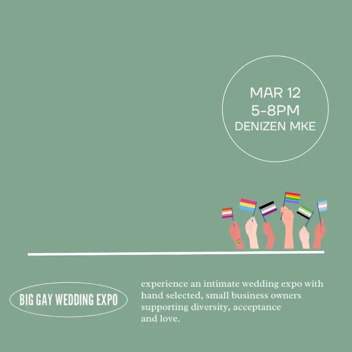 The Big Gay Wedding Expo is 3 weeks away!💛🌈 Experience over 20 incredible vendors that are dedicated to celebrating your love. Each and everyone of them chosen because they loudly support inclusivity and acceptance and are passionate about making y
