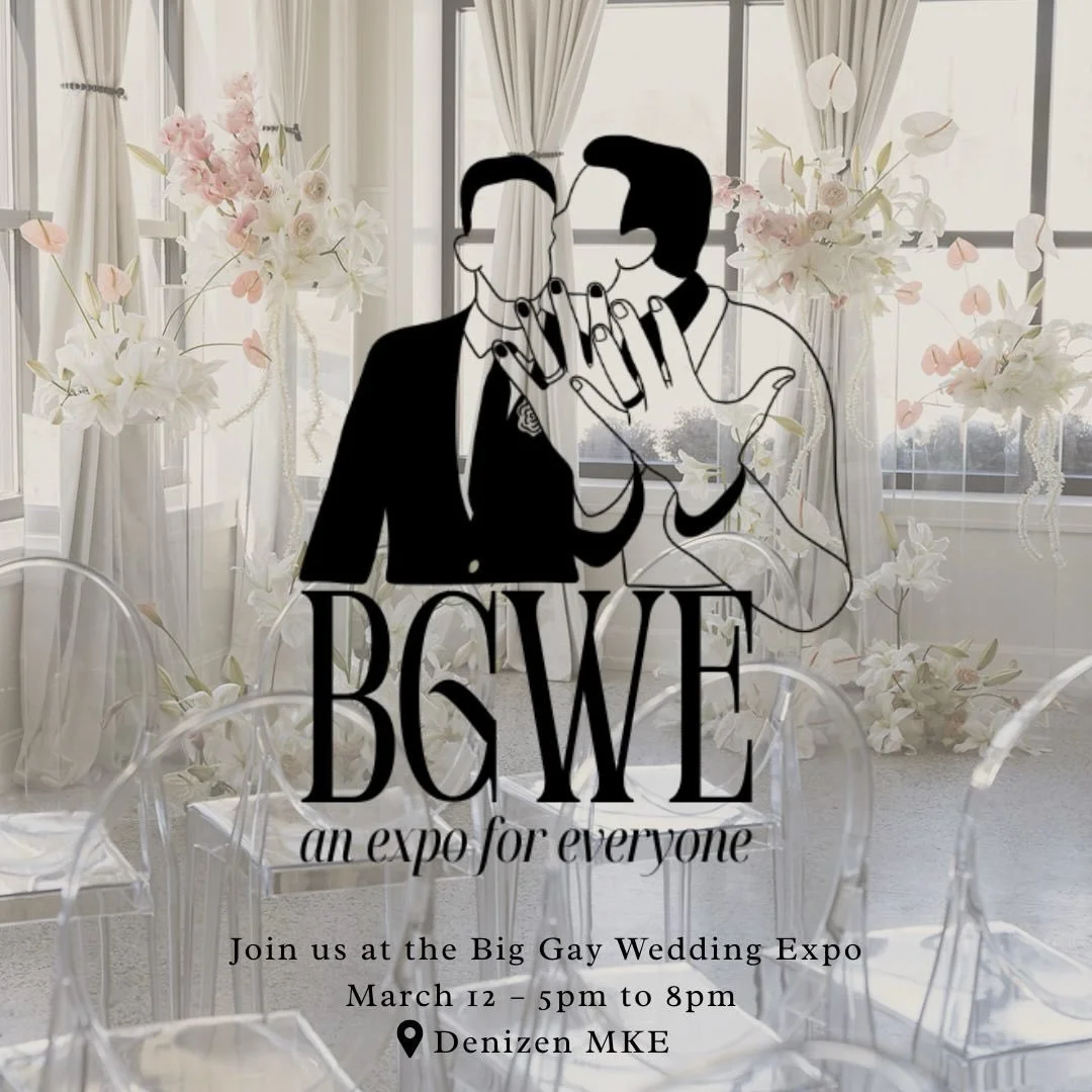 The Big Gay Wedding Expo is less than 2 weeks away❤️🌈 Experience over 20 incredible vendors that are dedicated to celebrating your love. Each and everyone of them chosen because they loudly support inclusivity and acceptance and are passionate about