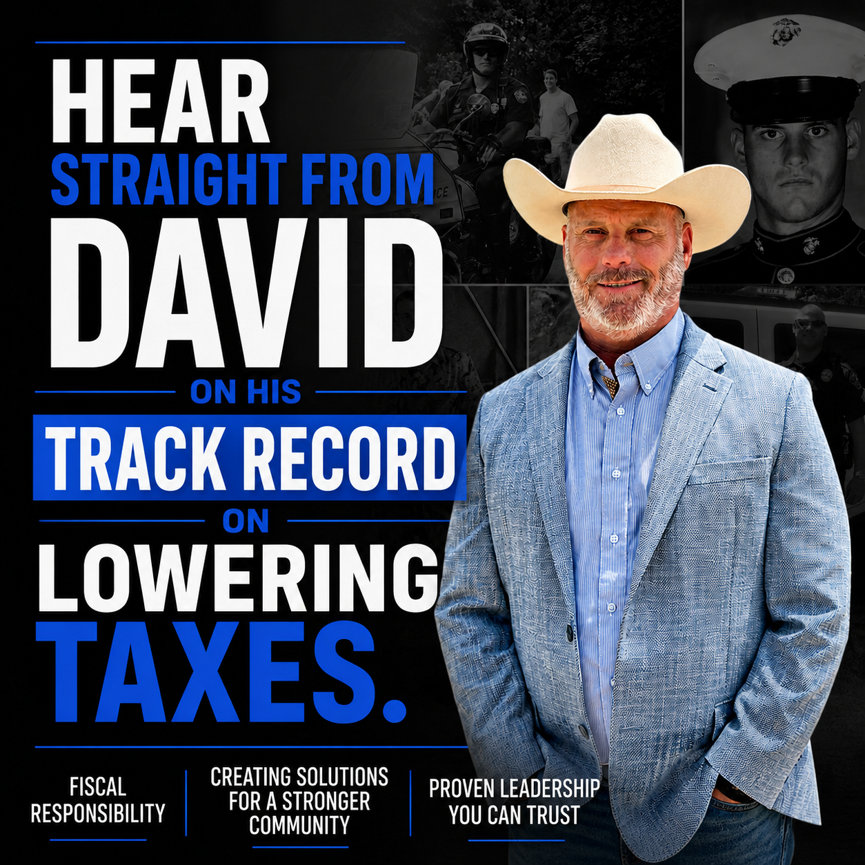 Hear Straight from David on his Track Record for Lowering Taxes