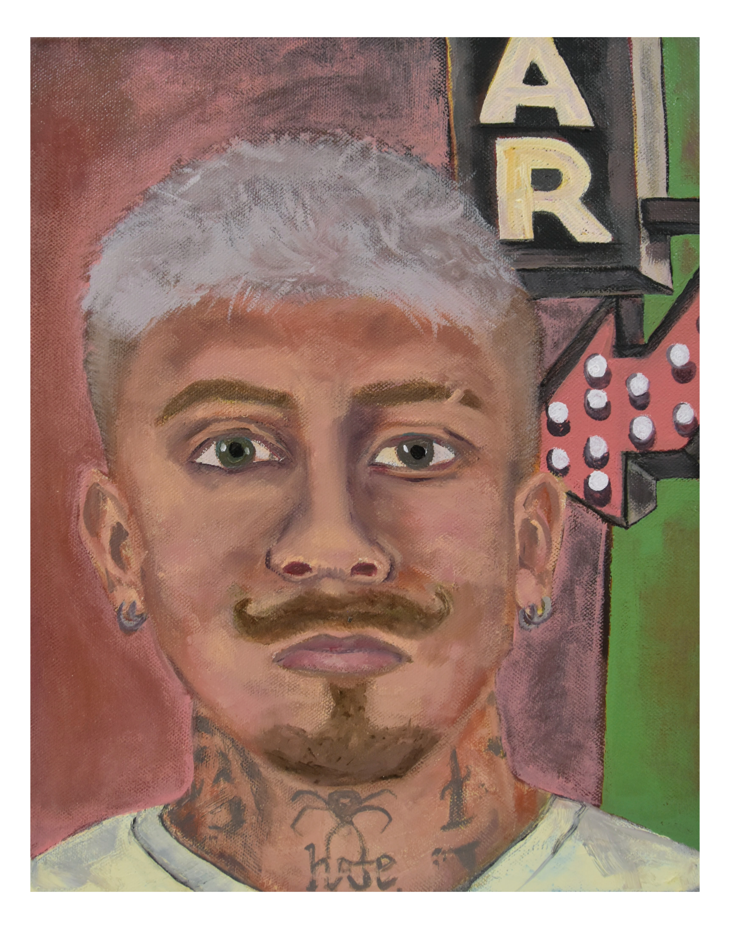 "Diego Luna at Alex's" Painting