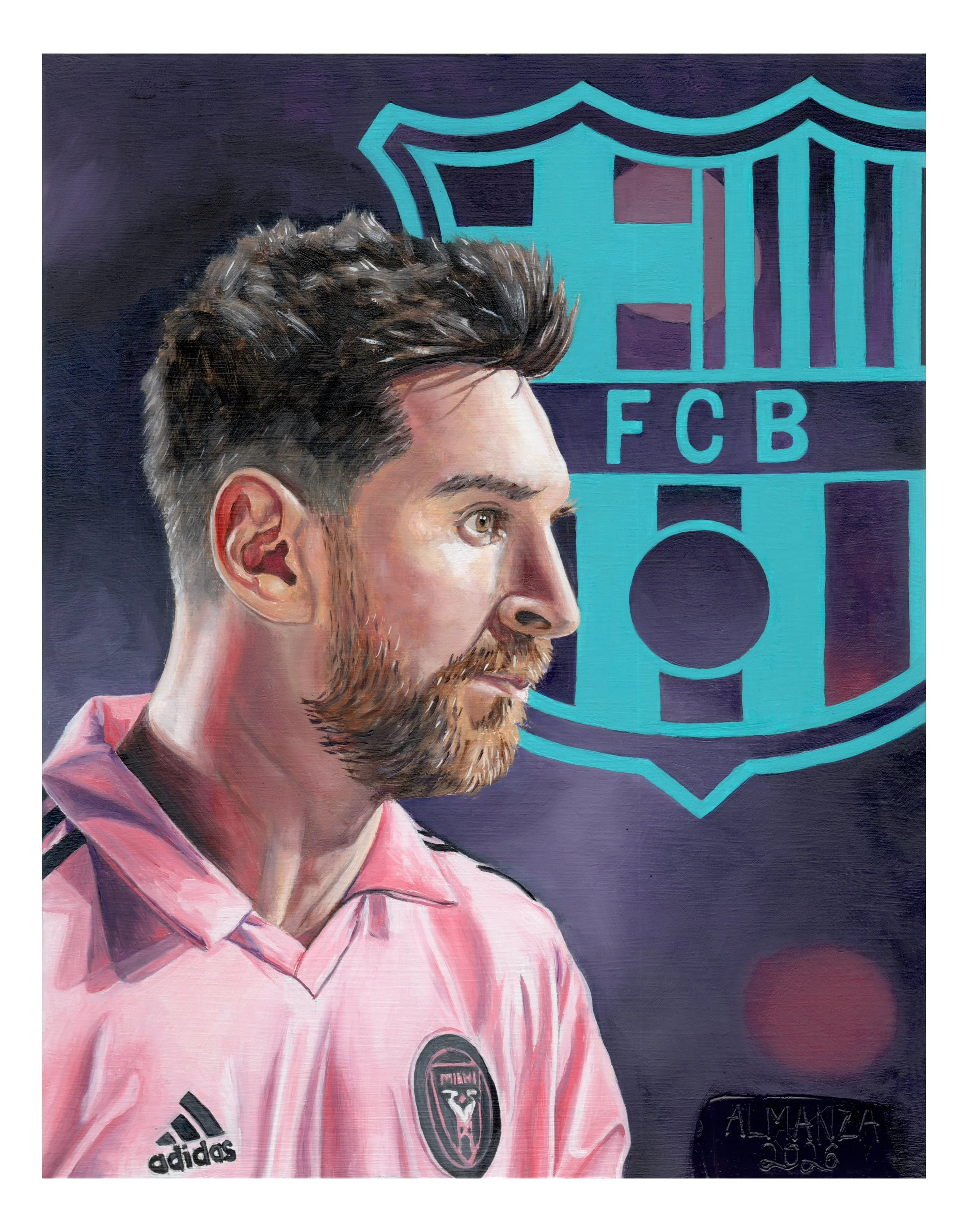 "Messi: A Portrait of Greatness" Fine Art Print