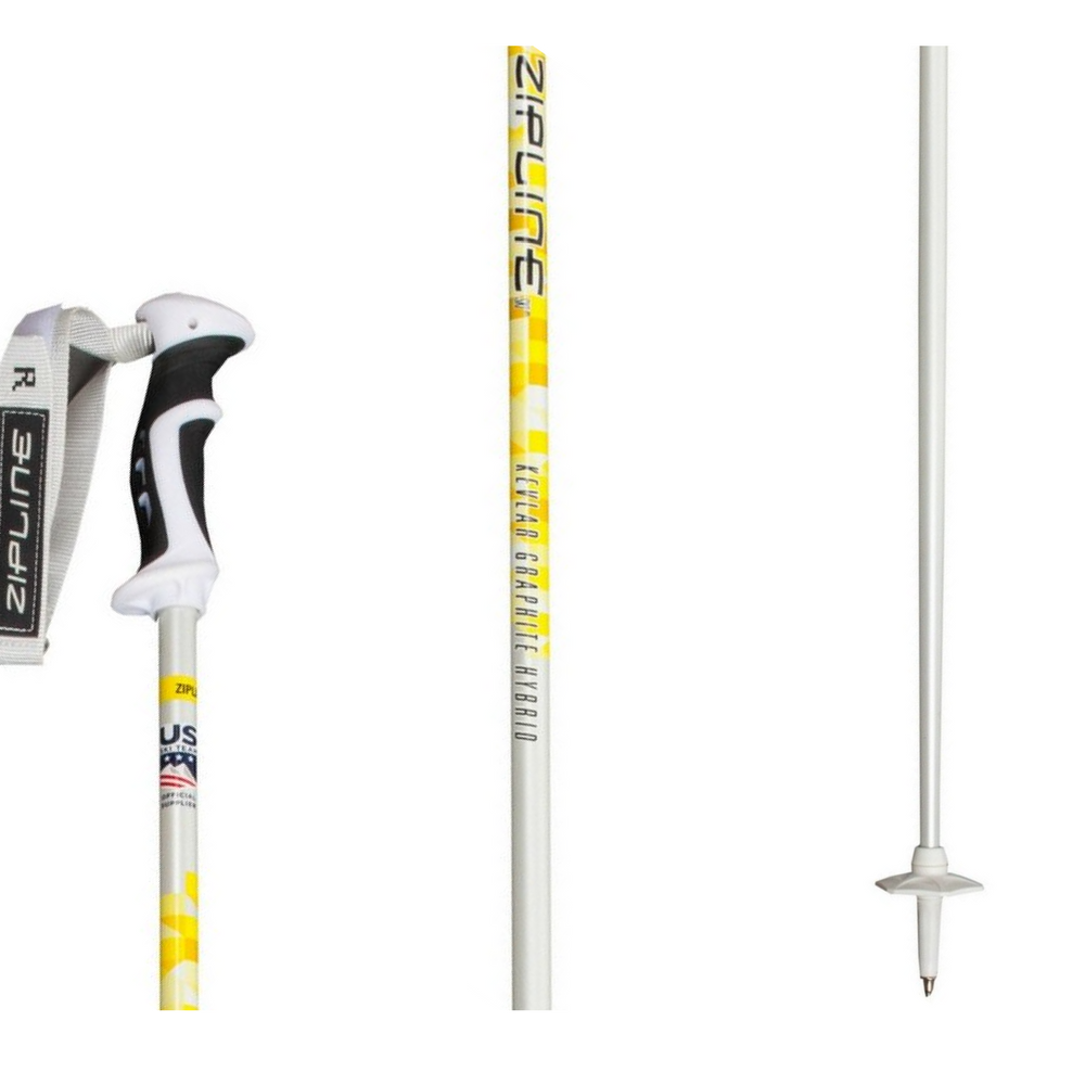 Zipline Podium 16.0 Graphite Kevlar Hybrid Ski Poles - The Original Podium Poles