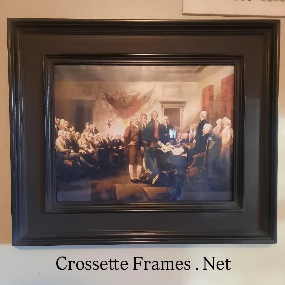 On the wall, this black is perfect for prints and makes the average look extraodinary. Made in the U.S.A.

Meta doesn't have a single patriotic song I can add to this.