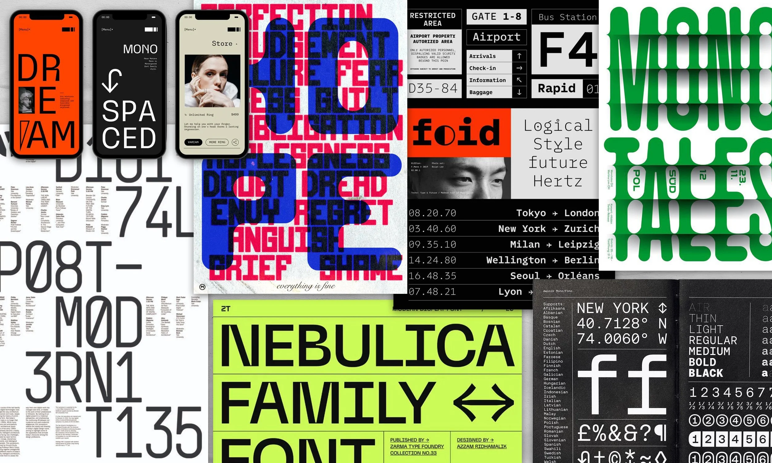 Mono Fonts Design : la typographie à chasse fixe qui fait son retour