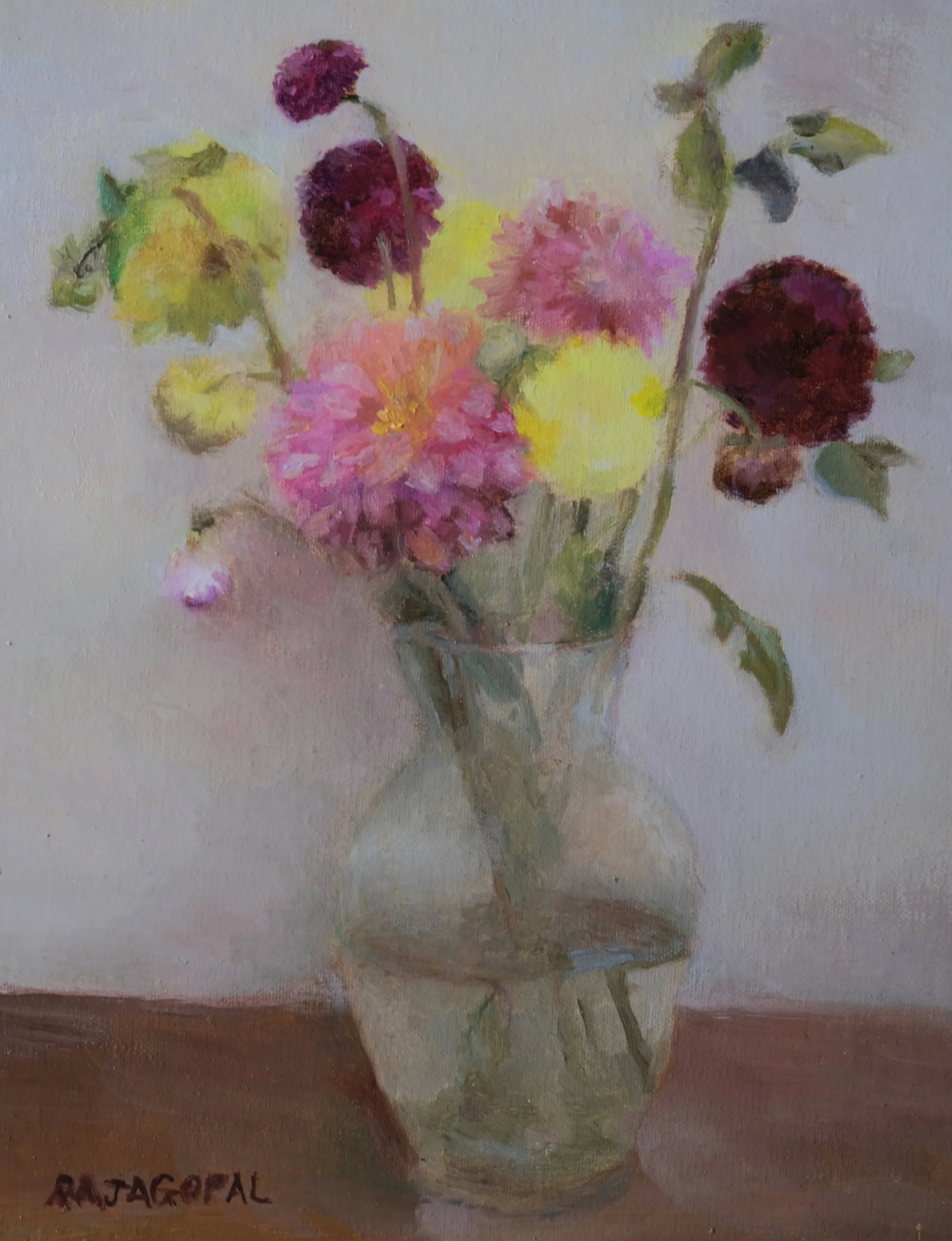 The Flowers We Mean to Keep, 2024
Oil on linen panel, 10 × 8 in
$425