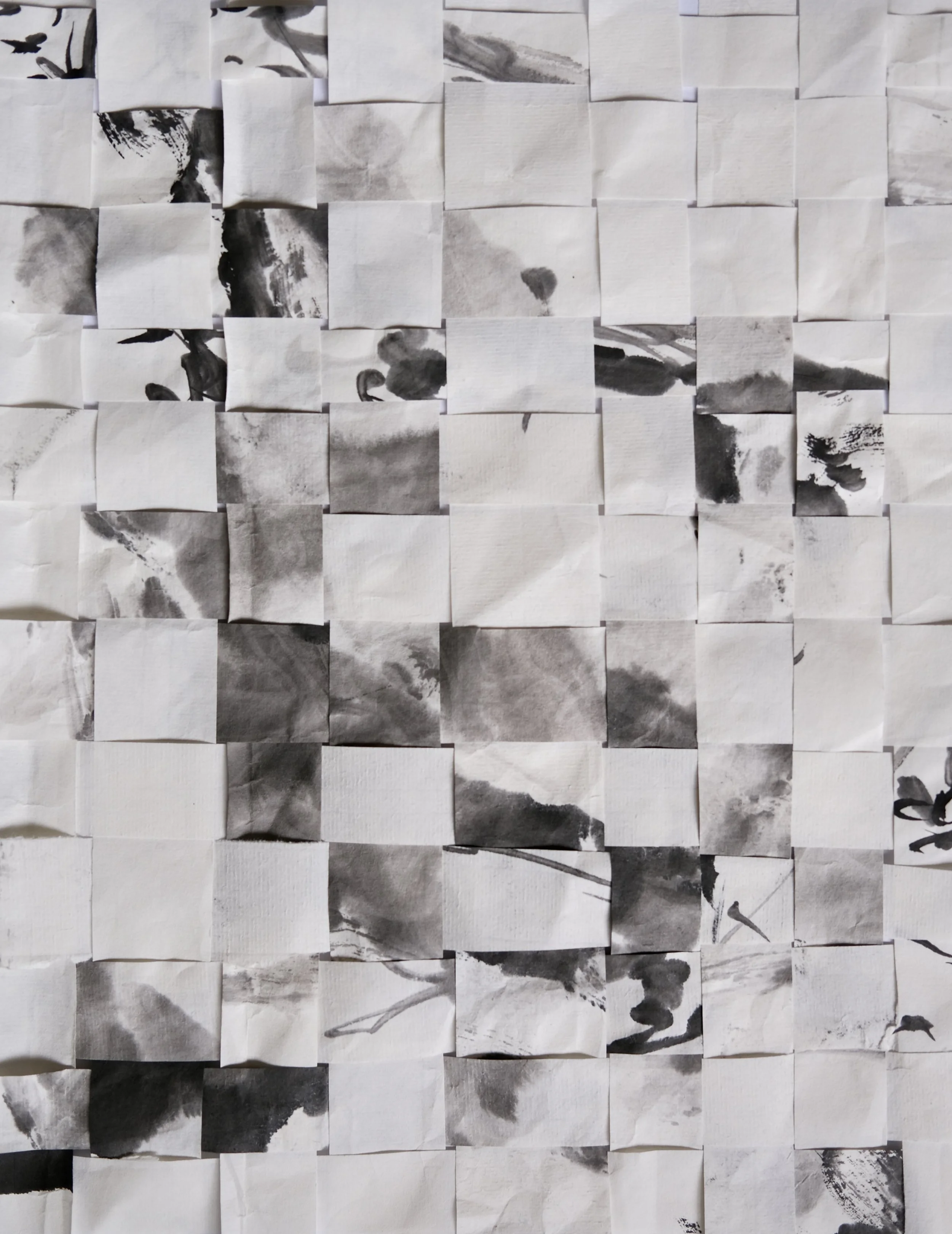 Woven Ink, Chinese ink on rice paper, 2013-2025. 