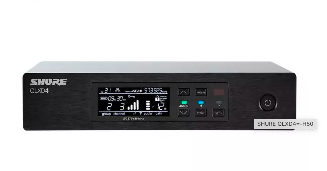 Shure QLXD4 H50 Band Wireless Receiver