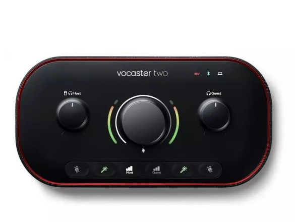 Focusrite Podcasting Interface Vocaster Two front.png