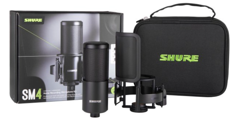 Shure SM4 Dual-diaphragm Condenser Home Recording Microphone Kit