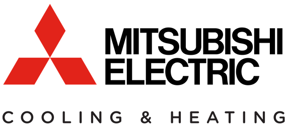 Mitsubishi logo with the text 'Cooling & Heating' below.