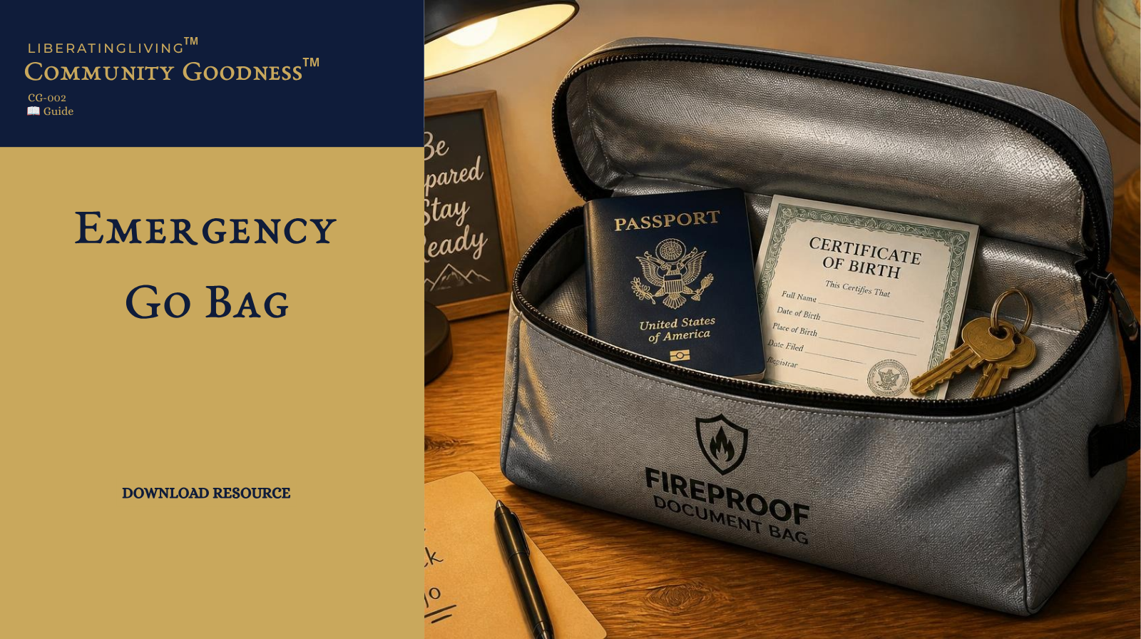 CG-002: Emergency Go Bag
