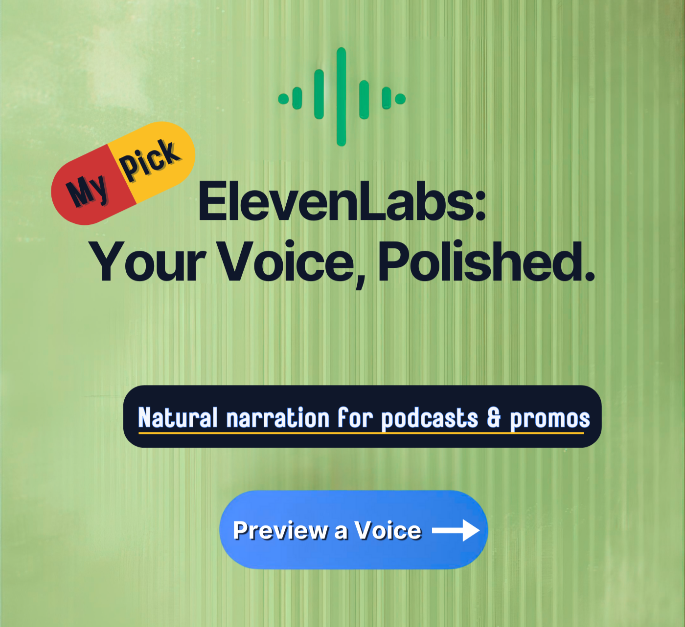 AI voice technology for narration, voiceovers, and audio content creation.