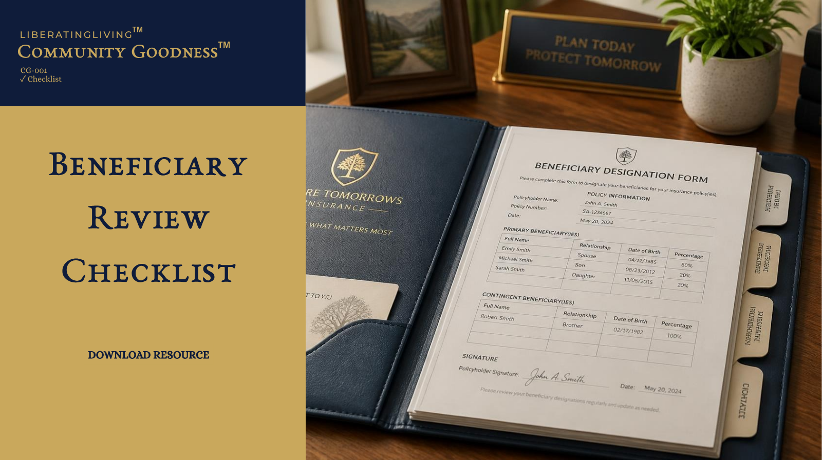 CG-001: Beneficiary Review Checklist