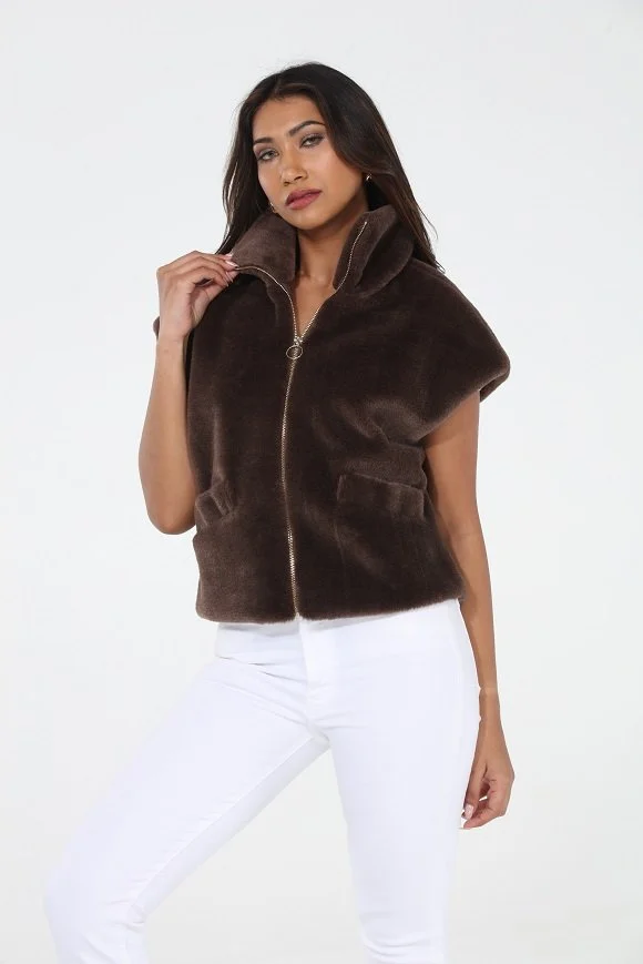 Lennox Faux Fur Vest