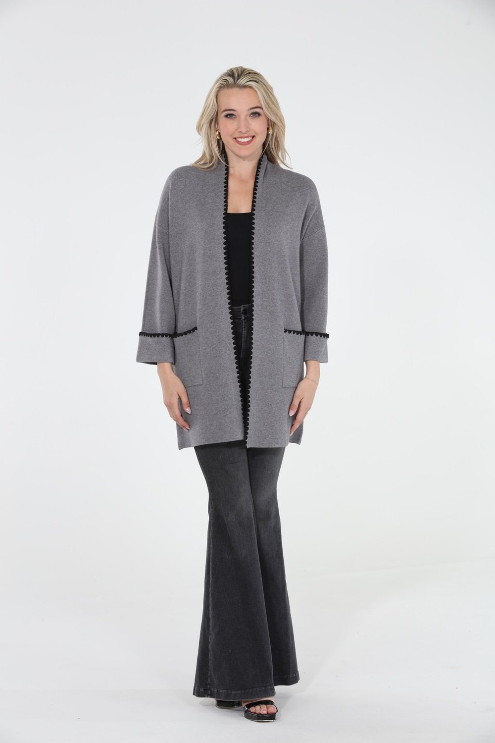 The Ginger Long Coatigan — Rain Rose