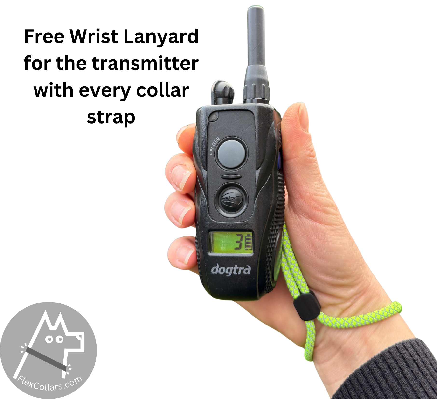 Flex Collar Explorer, Super Heavy Strap for Dogs E-collar Dogtra Pathfinder. Comfortable elastic strap, Heavy duty military grade materials quick release AustriAlpin Cobra Buckle.  Black Camouflage