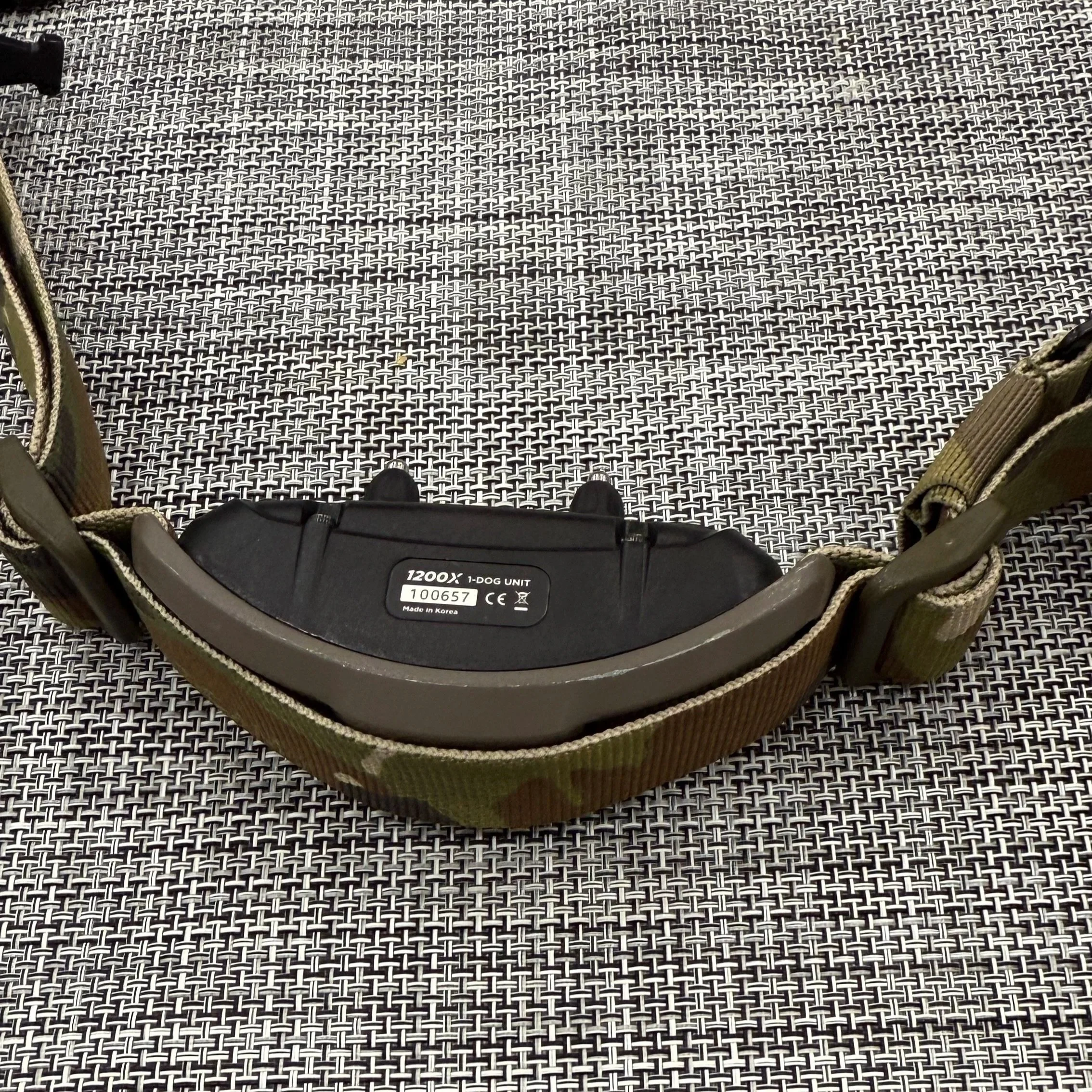 FlexCollar Super Heavy Strap in Green Camouflage