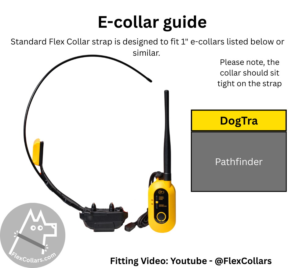 Flex Collar Explorer, Super Heavy Strap for Dogs E-collar Dogtra Pathfinder. Comfortable elastic strap, Heavy duty military grade materials quick release AustriAlpin Cobra Buckle.  Black Camouflage