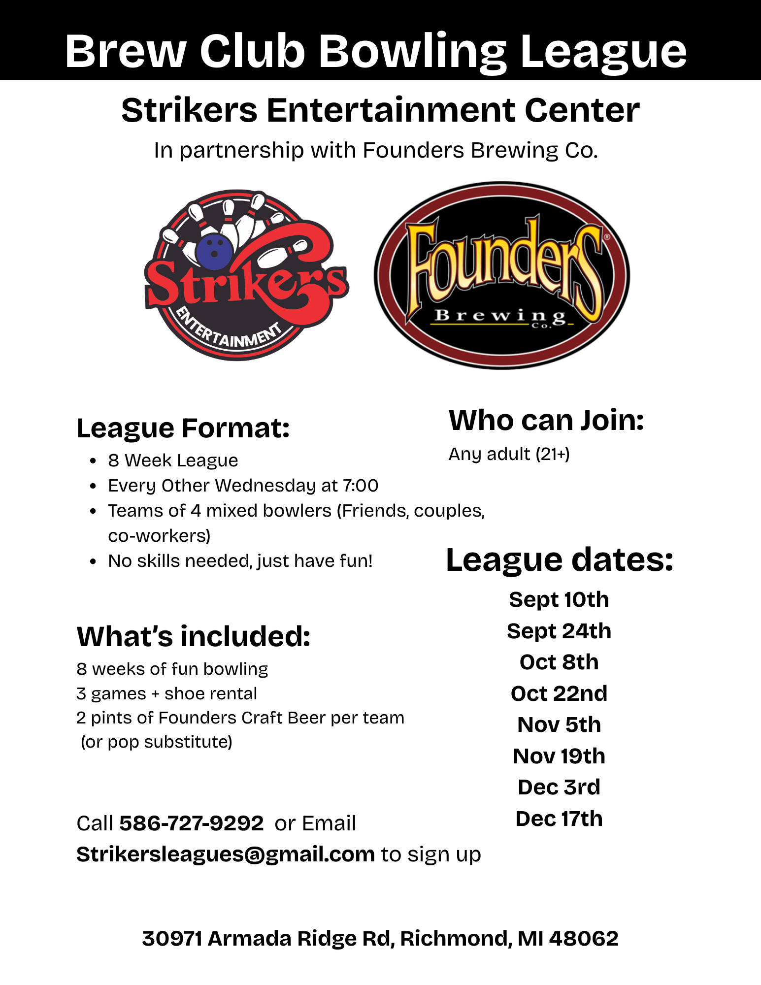 Brew Club Bowling League