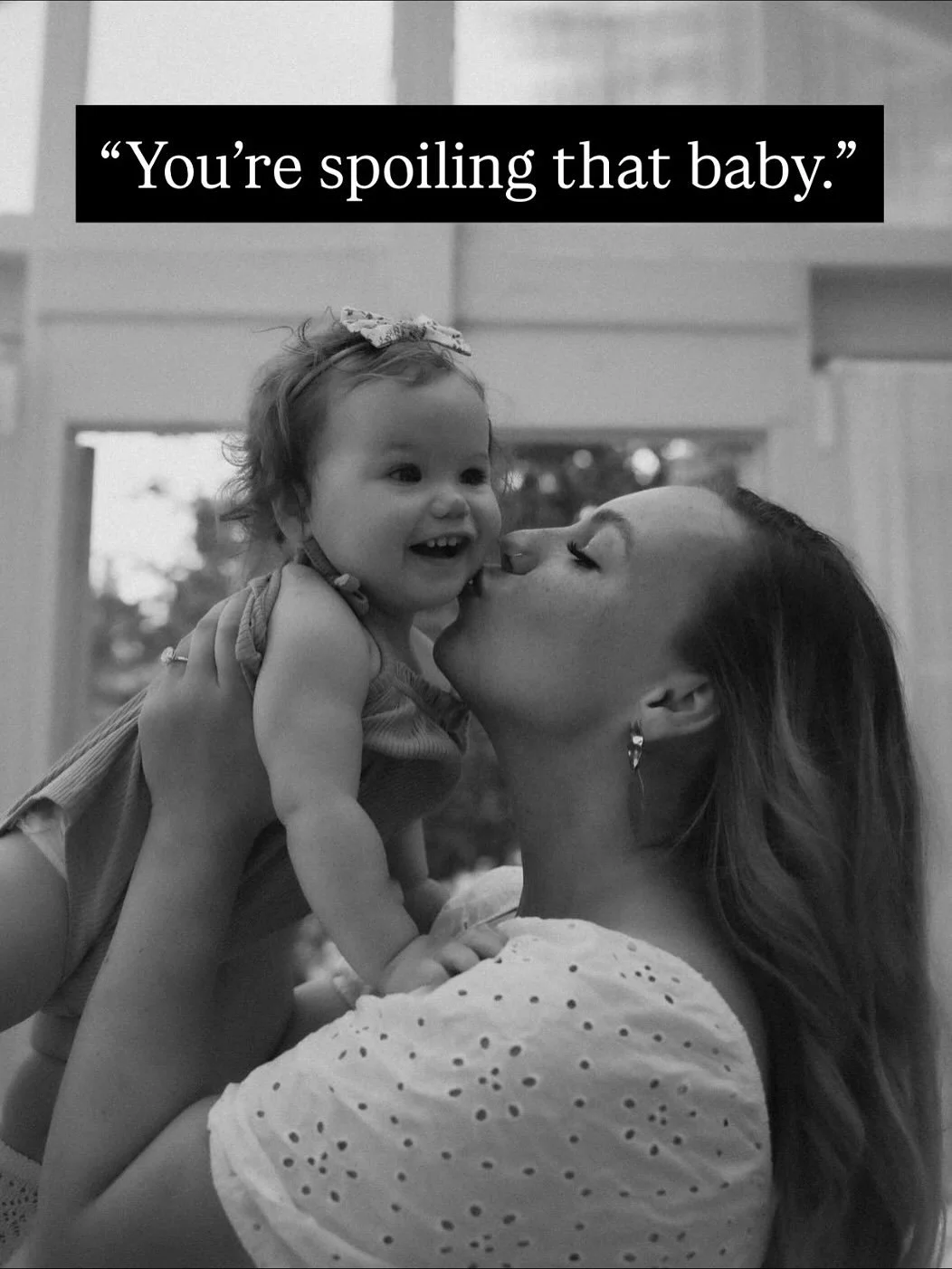 Because since when did tuning into our babies needs = spoiling them? In a culture obsessed with independence (and therefore resulting in a lot of isolation), we choose to slow down, tune in, and nurture.
⠀⠀⠀⠀⠀⠀⠀⠀⠀
If you&rsquo;re new here, hi! I&rsqu