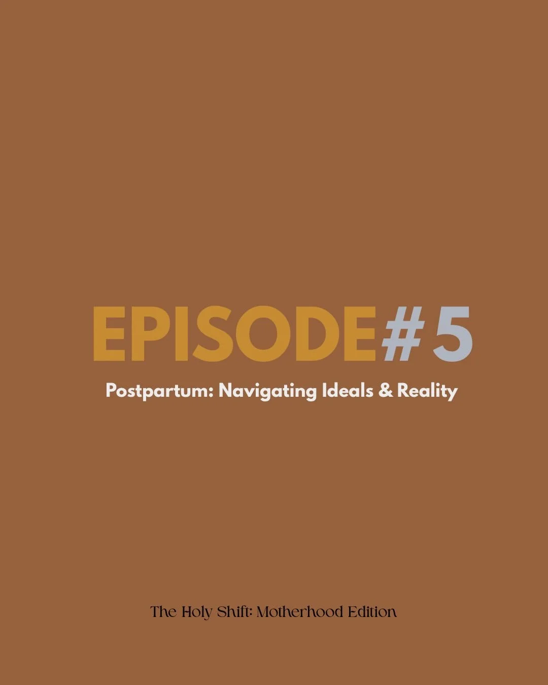 EPISODE #5 is here! 📣
⠀⠀⠀⠀⠀⠀⠀⠀⠀
Today we&rsquo;re talking allllll about postpartum. We know (or maybe we don&rsquo;t!?) the ideals about rest and recovery in the fourth trimester. But what does that look like when we don&rsquo;t have support? For th