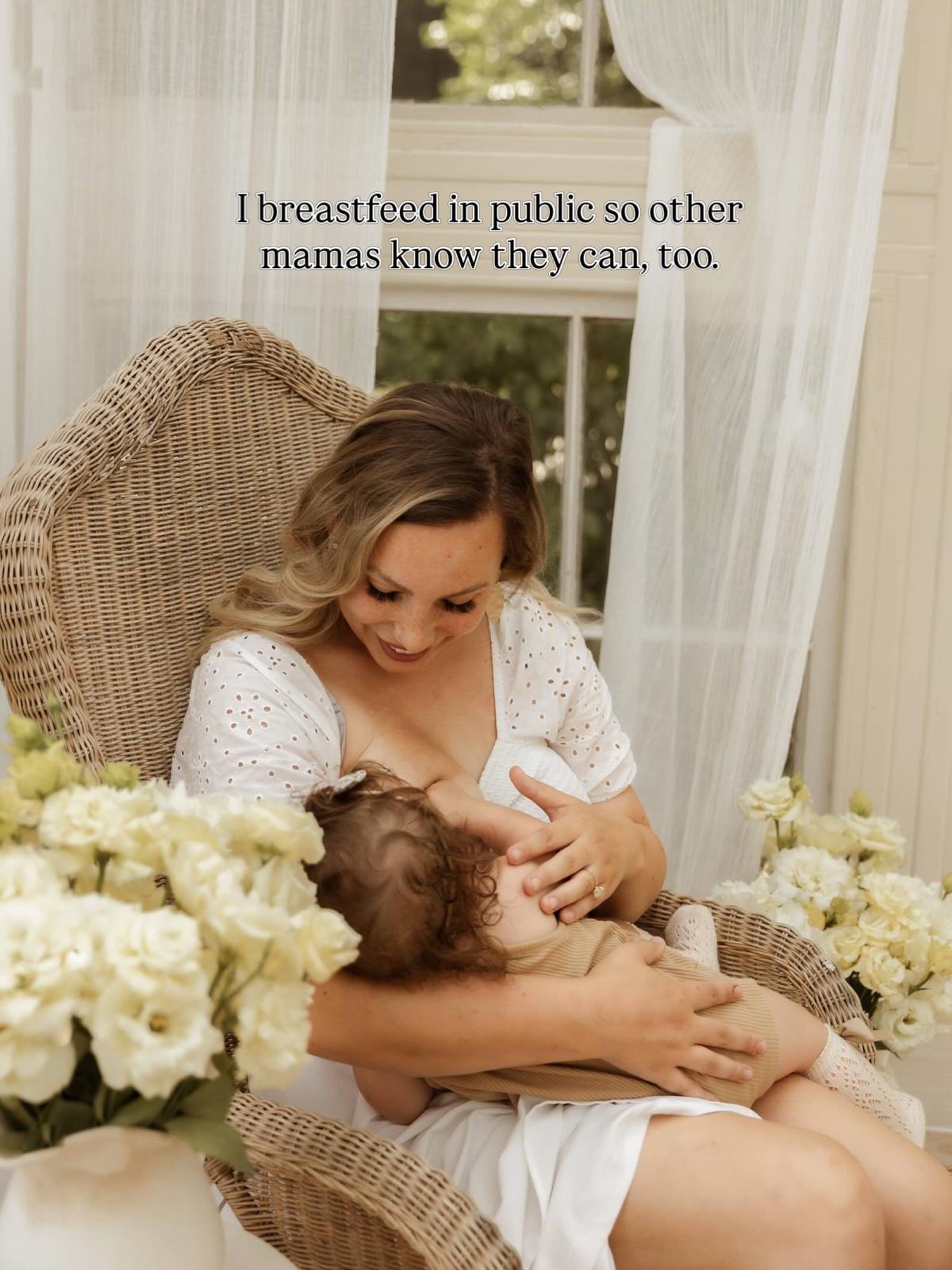 I mean, if your baby is happy to eat under a blanket and you&rsquo;re coordinated enough to do that, all the power to you. But if you&rsquo;re like me and had a heck of a time LEARNING to breastfeed, a cover just may not be an option. 
And that&rsquo