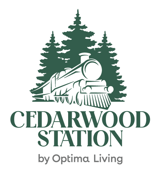 Cedarwood Station is an Independent Senior Living community located in the heart of Airdrie, close to downtown amenities,
with access to parks and beautiful walking trails.  304 First Avenue N.W. Airdrie.  403-945-2222. cedarwood@optimaliving.ca