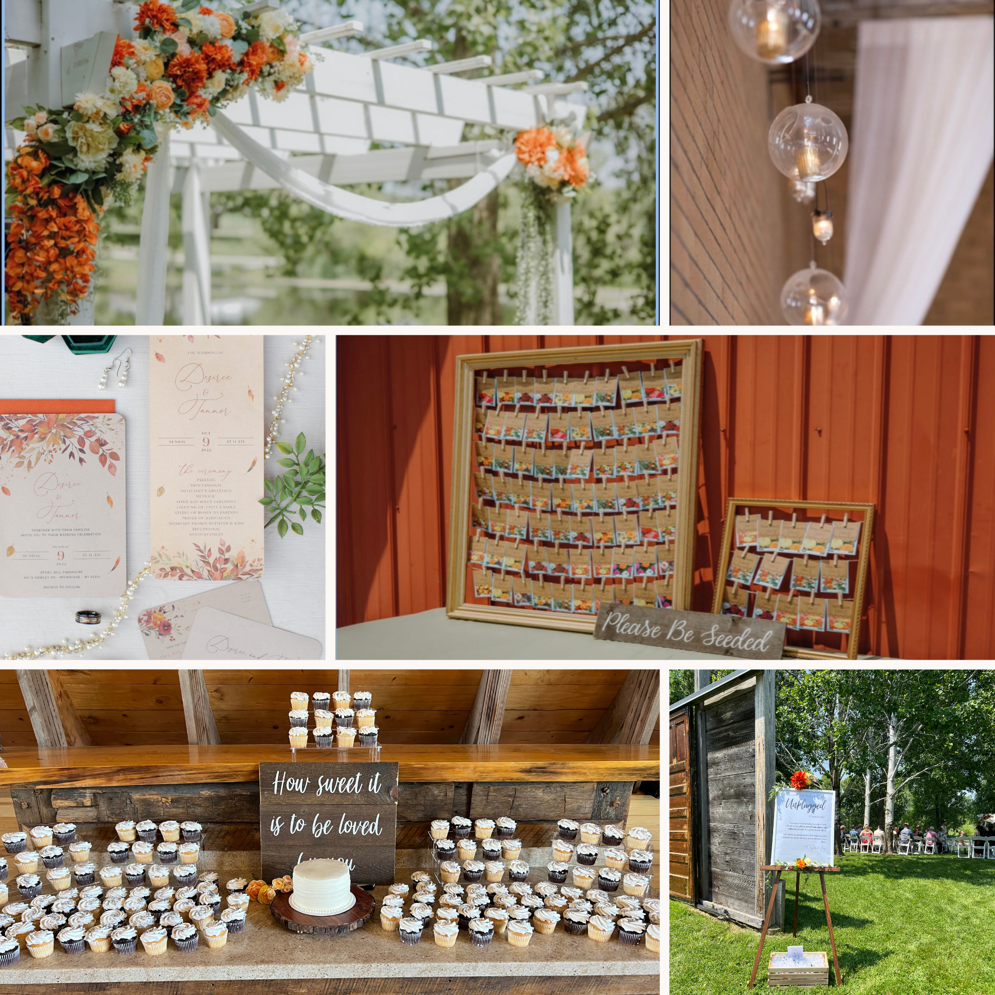 Wedding decor designed and created by Desiree Gonzalez