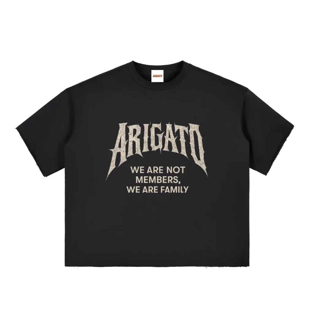 ARIGATO Boxy Raw T-Shirt
