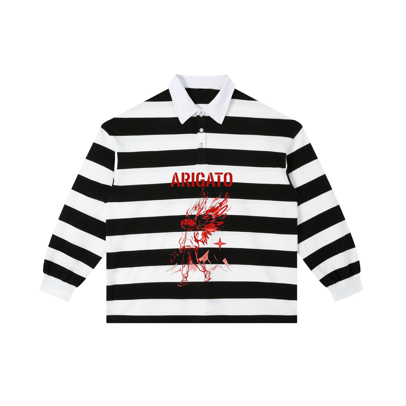ARIGATO Block Stripe Polo Shirt