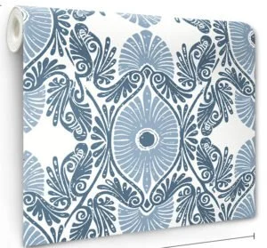 Wallpaper roll illustrating a repeating motif