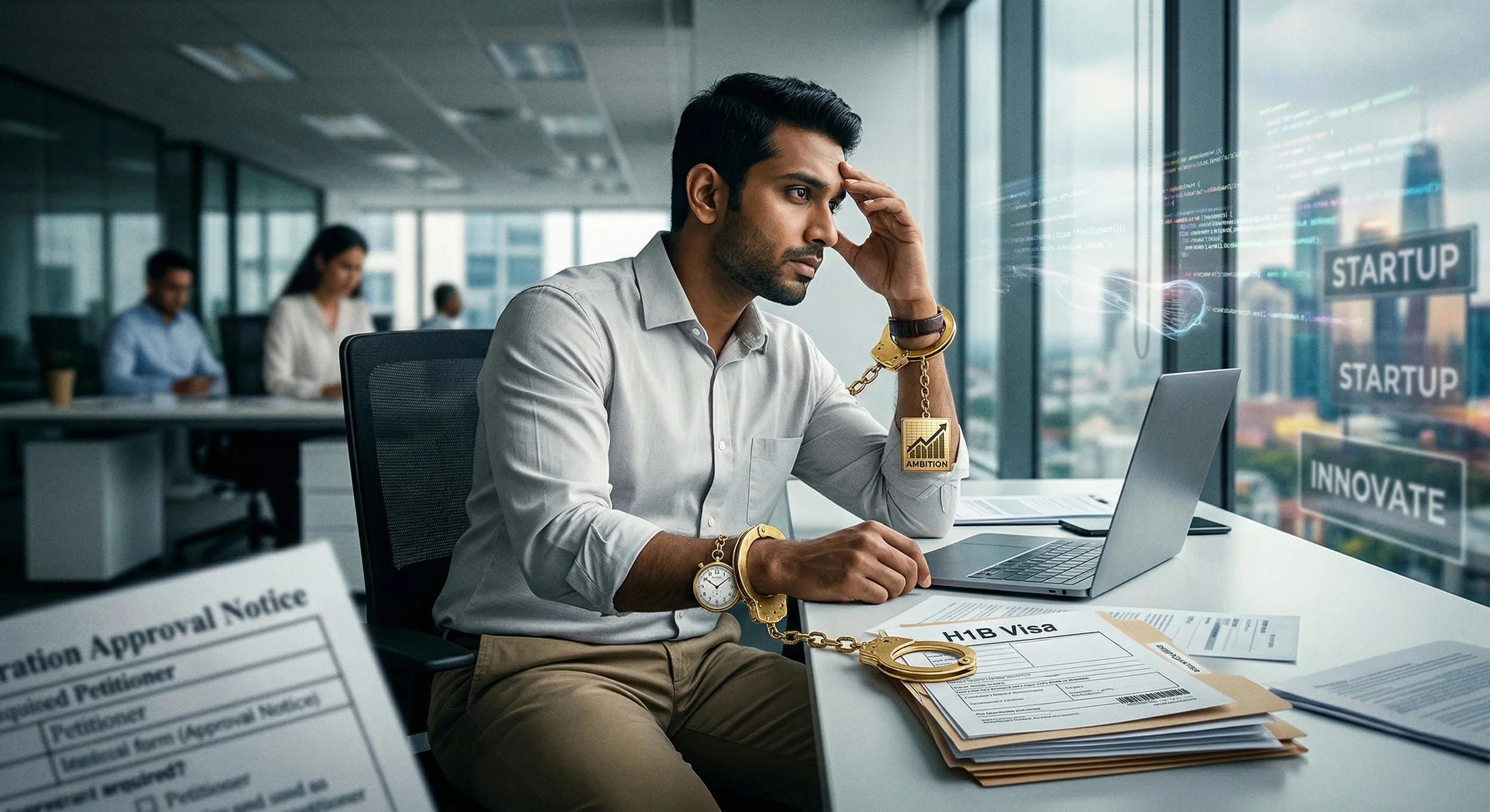 H1B Visa Anxiety: Dealing with "Golden Handcuffs" and Career Stagnation as an NRI.