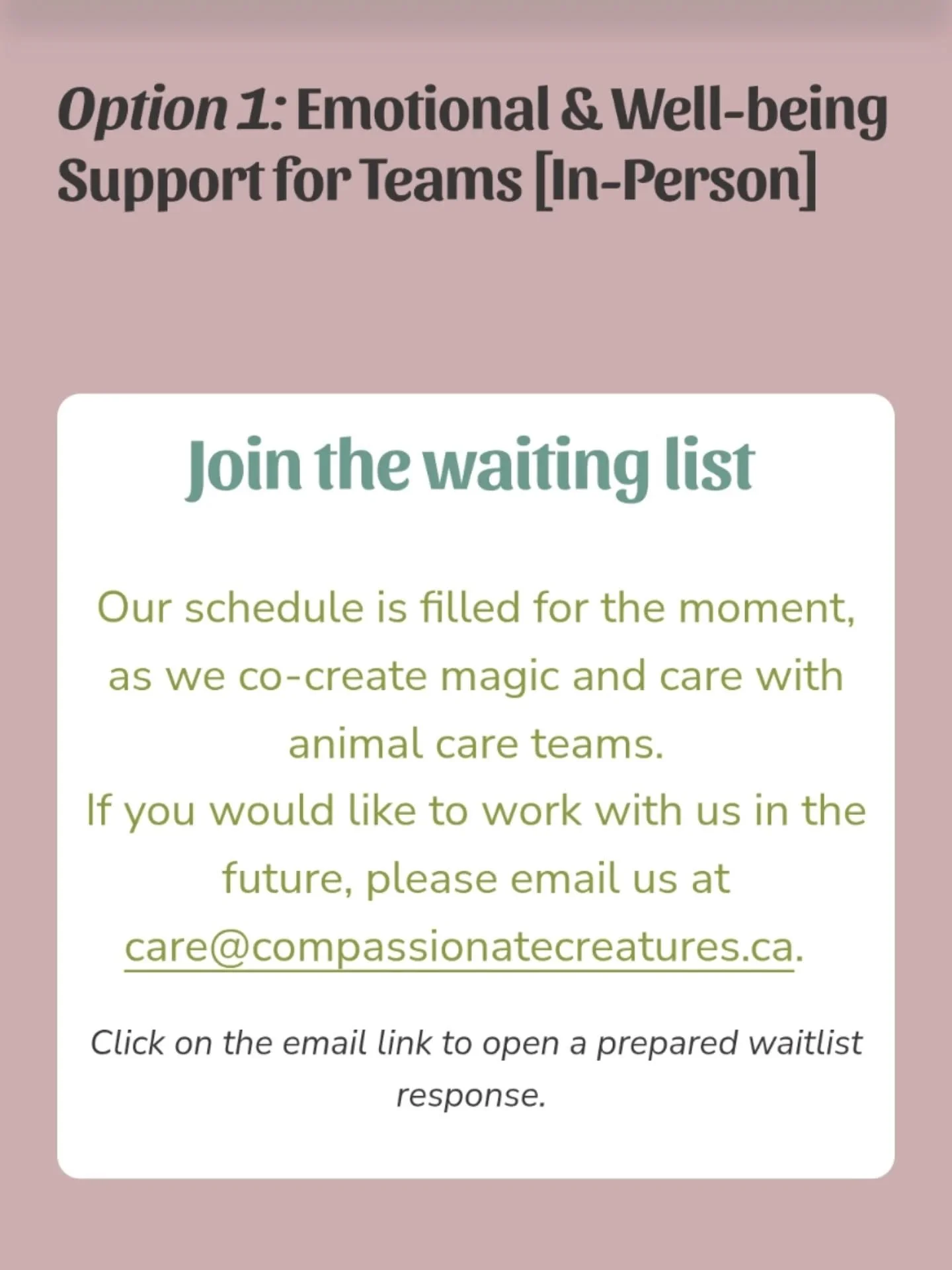 Glad to share that our days are growing in vibrancy, activities, and with new humans! 

If you would like to learn more about our integrative services and consider them for your own animal care team at a future time, visit our website and send us a m