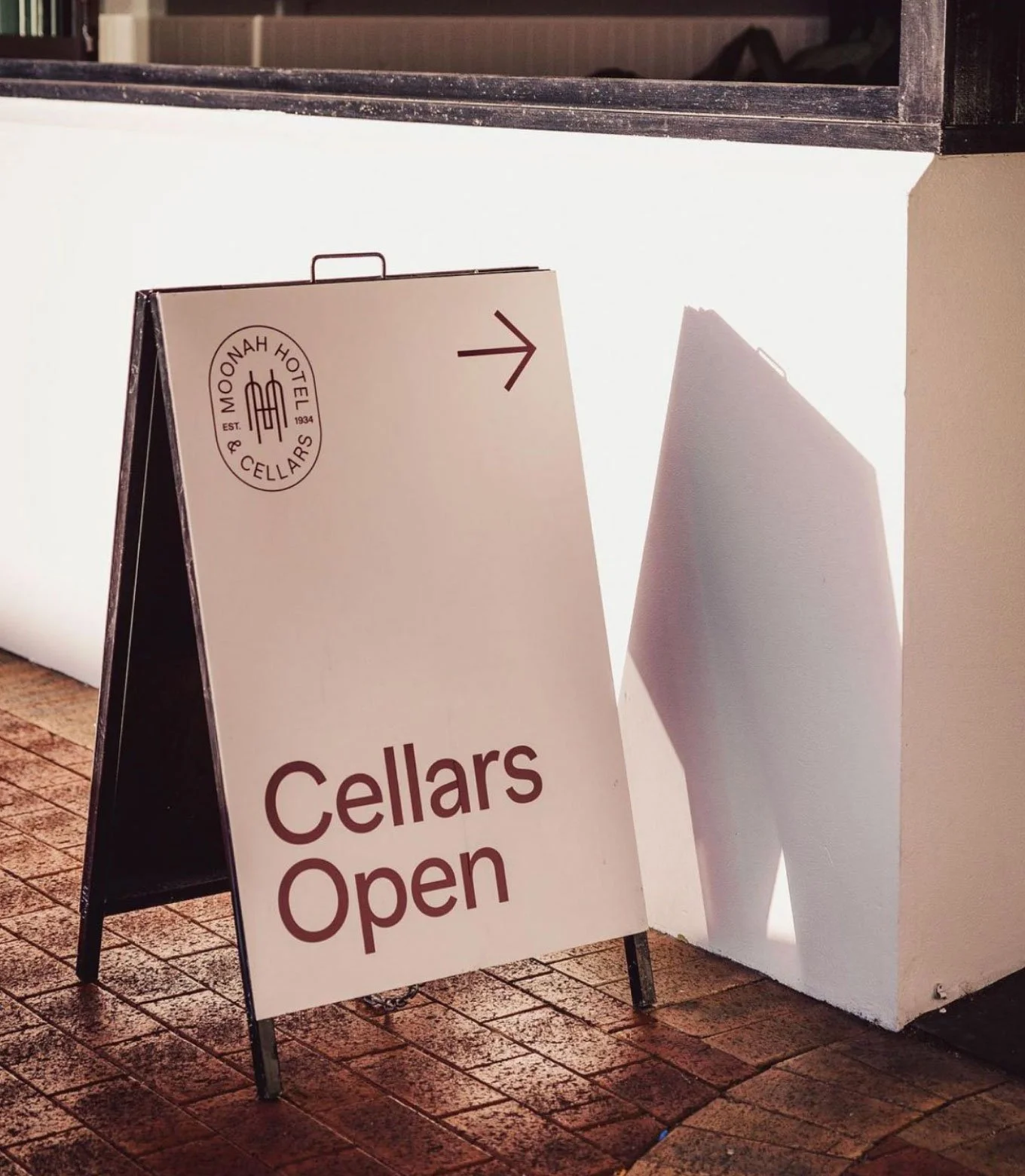 Moonah Hotel and Cellars A-Frame Signage